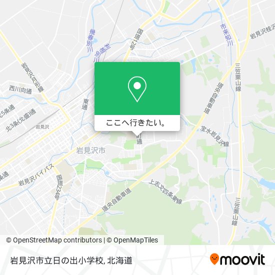 岩見沢市立日の出小学校地図