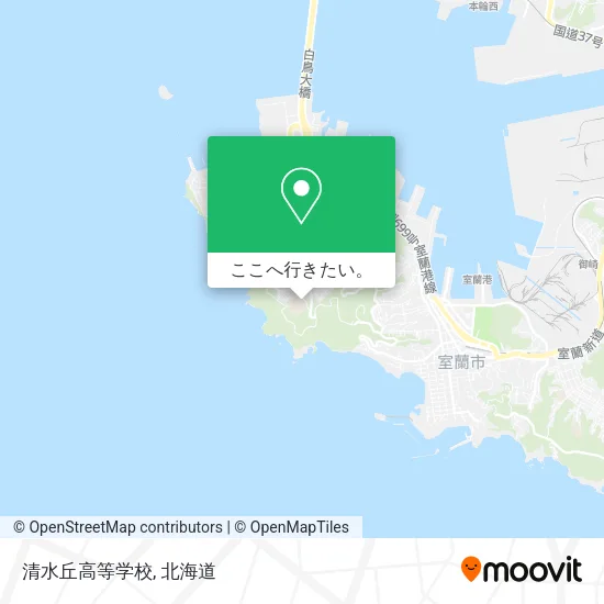 清水丘高等学校地図