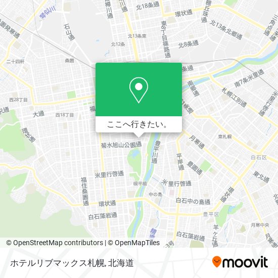 ホテルリブマックス札幌地図