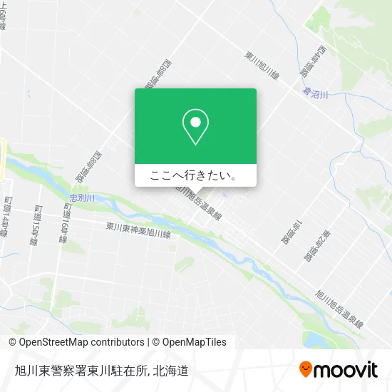 旭川東警察署東川駐在所地図
