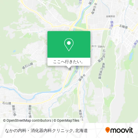 なかの内科・消化器内科クリニック地図