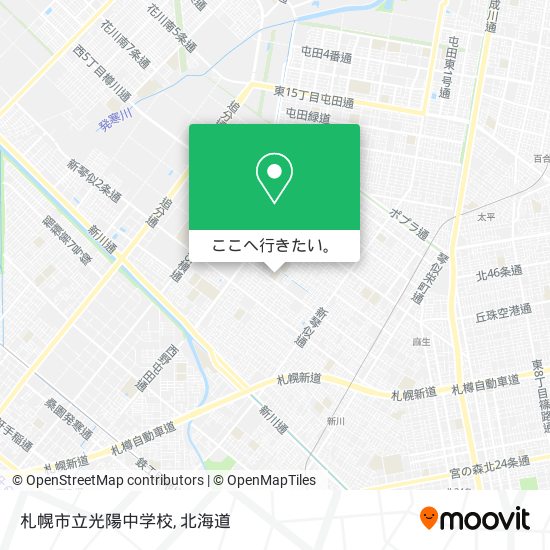 札幌市立光陽中学校地図