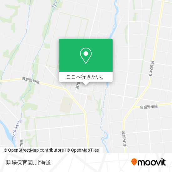 駒場保育園地図