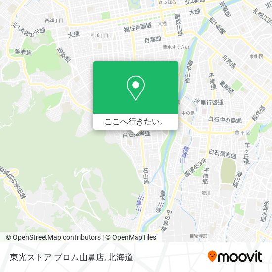 東光ストア プロム山鼻店地図