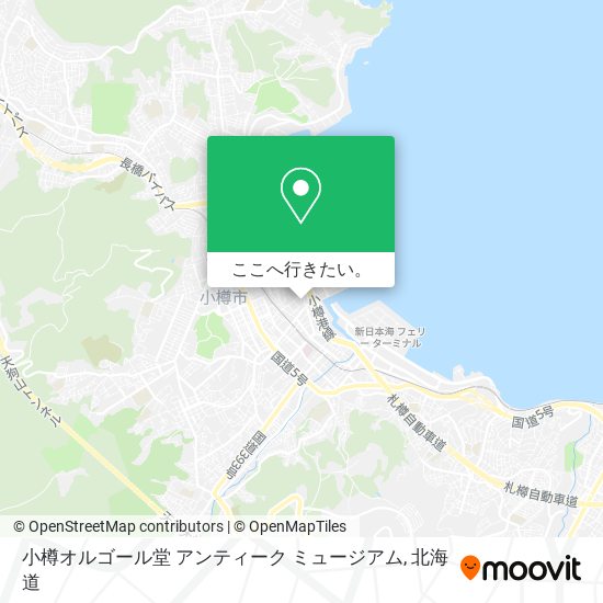 小樽オルゴール堂 アンティーク ミュージアム地図