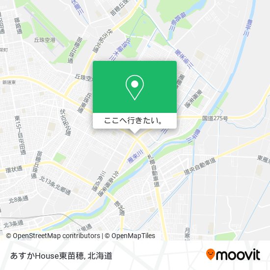 あすかHouse東苗穂地図