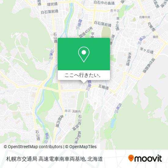 札幌市交通局 高速電車南車両基地地図