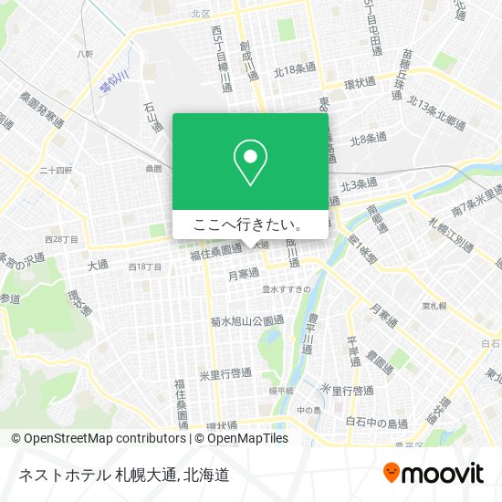 ネストホテル 札幌大通地図