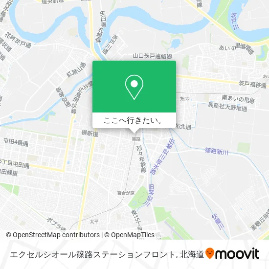 エクセルシオール篠路ステーションフロント地図