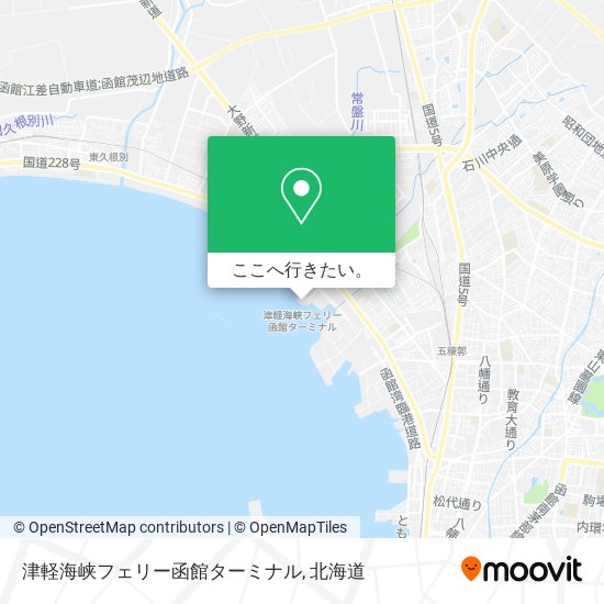 津軽海峡フェリー函館ターミナル地図