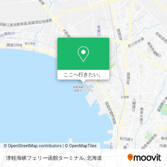津軽海峡フェリー函館ターミナル地図