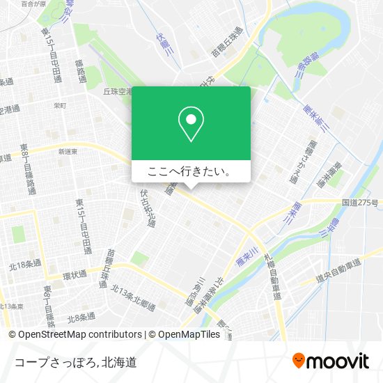 コープさっぽろ地図