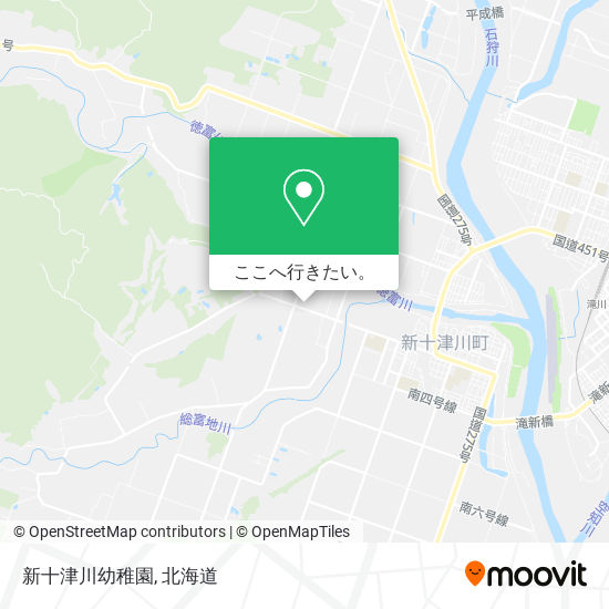 新十津川幼稚園地図