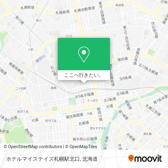 ホテルマイステイズ札幌駅北口地図
