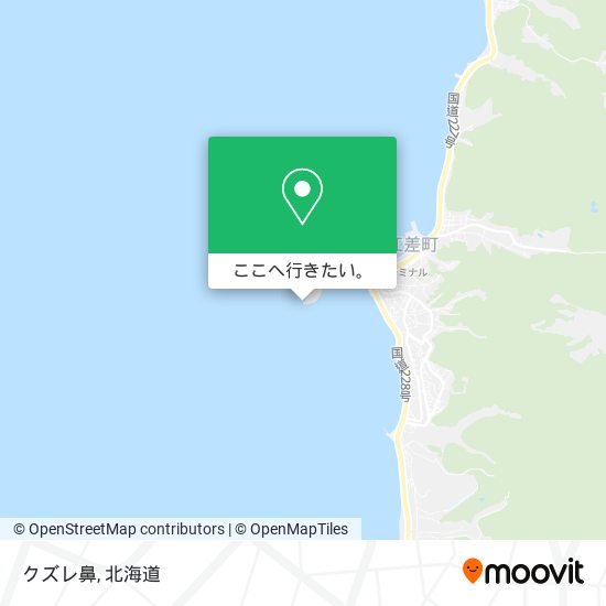 クズレ鼻地図
