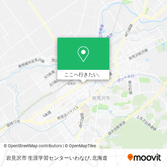 岩見沢市 生涯学習センターいわなび地図