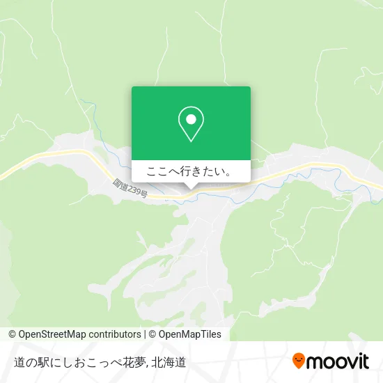道の駅にしおこっぺ花夢地図