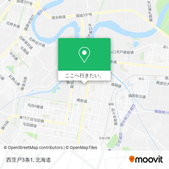 西茨戸3条1地図