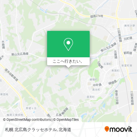 札幌 北広島クラッセホテル地図