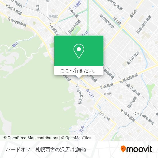 ハードオフ　札幌西宮の沢店地図