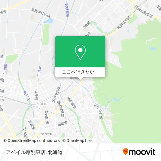 バスで札幌市のアベイル厚別東店への行き方 Moovit