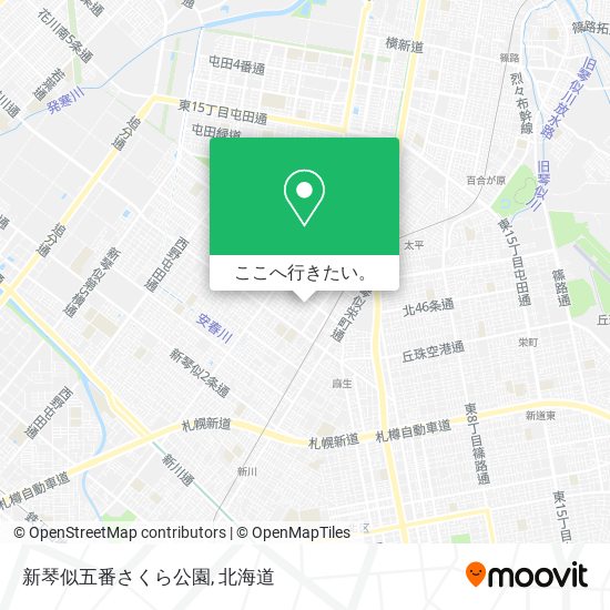 新琴似五番さくら公園地図