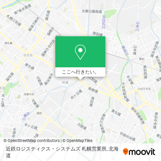 近鉄ロジスティクス・システムズ 札幌営業所地図