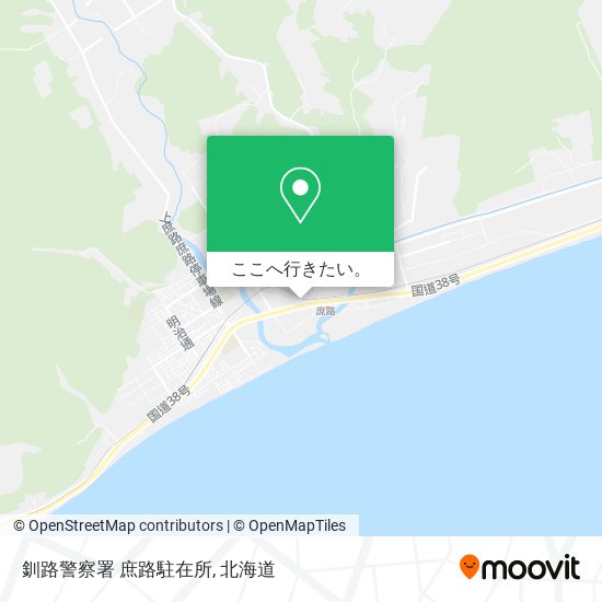 釧路警察署 庶路駐在所地図