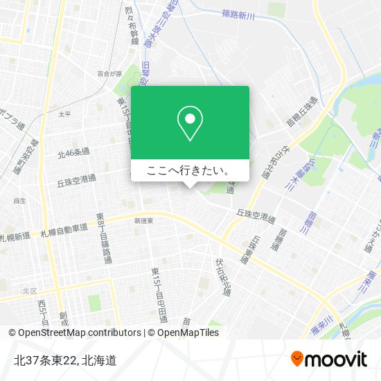 北37条東22地図