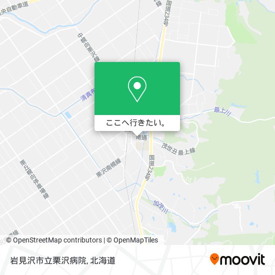 岩見沢市立栗沢病院地図