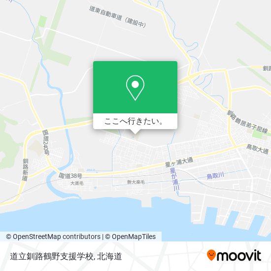 道立釧路鶴野支援学校地図