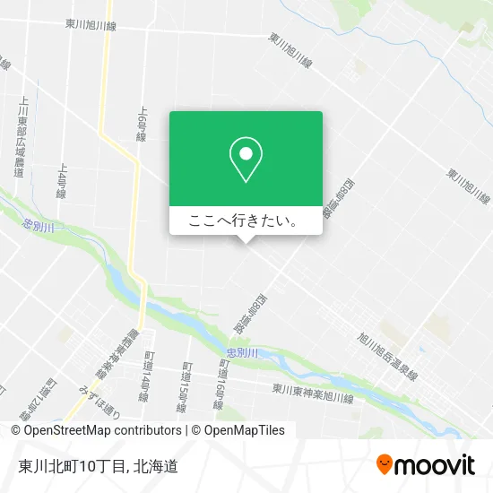 東川北町10丁目地図