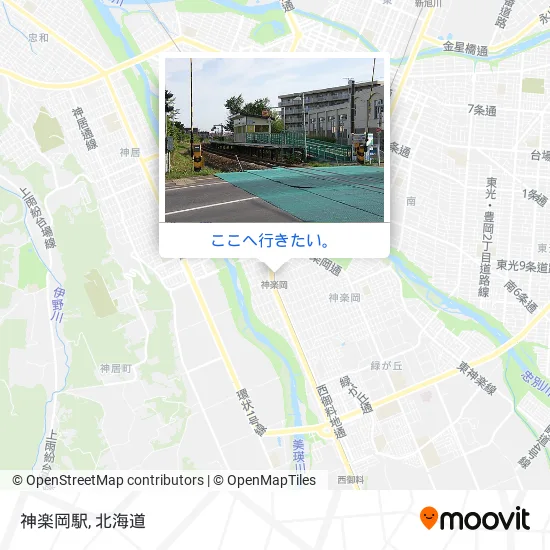 神楽岡駅地図