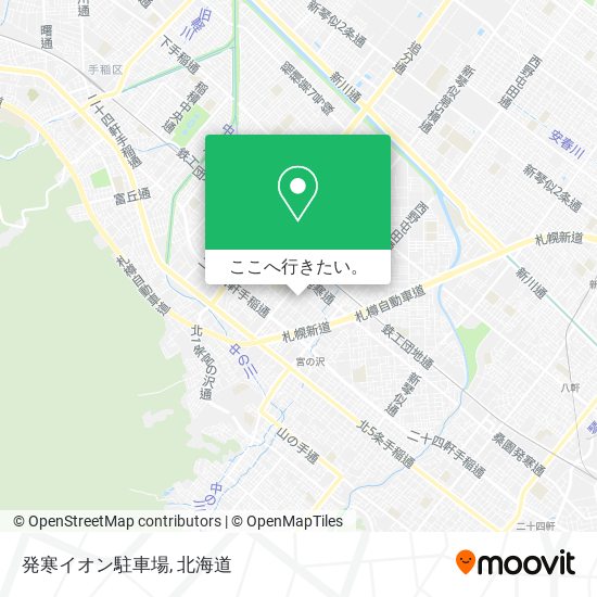 発寒イオン駐車場地図