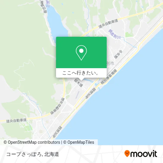 コープさっぽろ地図