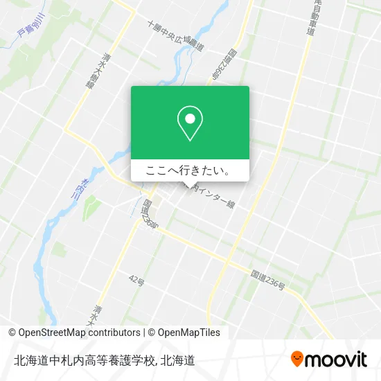 北海道中札内高等養護学校地図