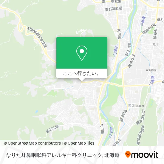 なりた耳鼻咽喉科アレルギー科クリニック地図
