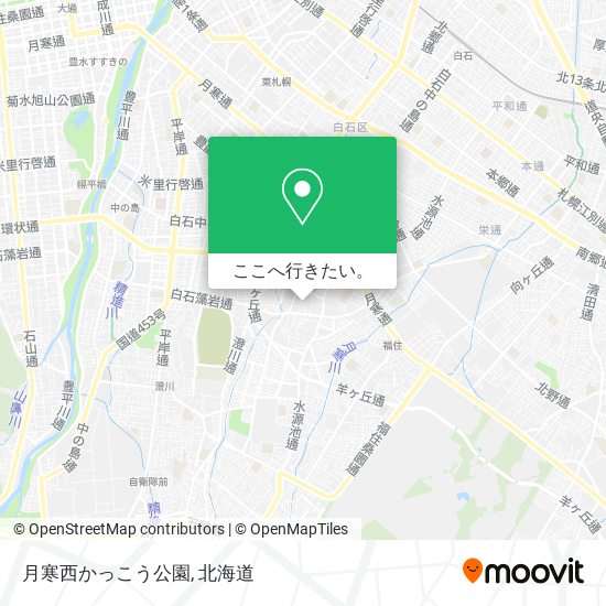 月寒西かっこう公園地図