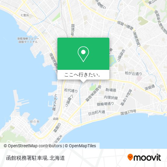 函館税務署駐車場地図