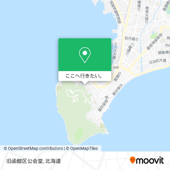 旧函館区公会堂地図