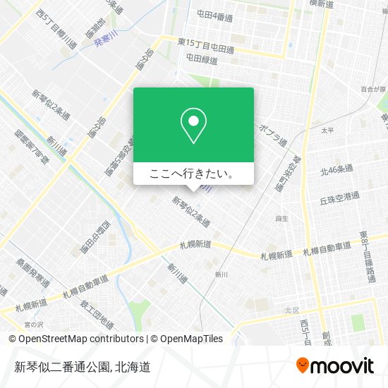 新琴似二番通公園地図