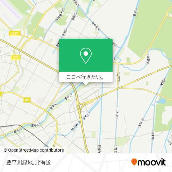 豊平川緑地地図