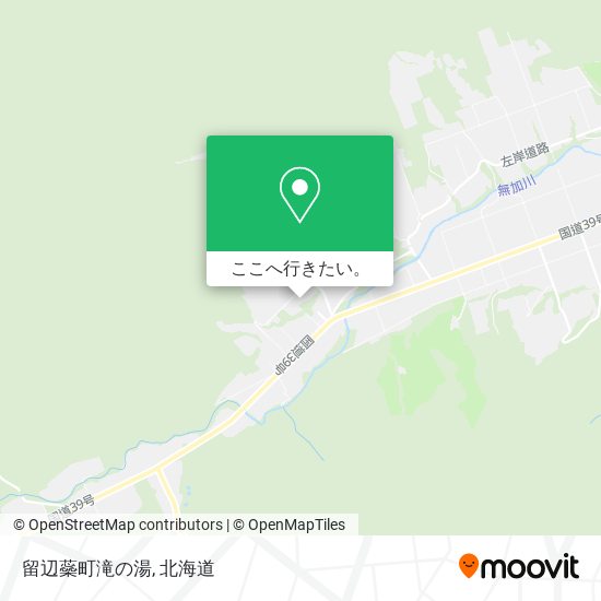 留辺蘂町滝の湯地図