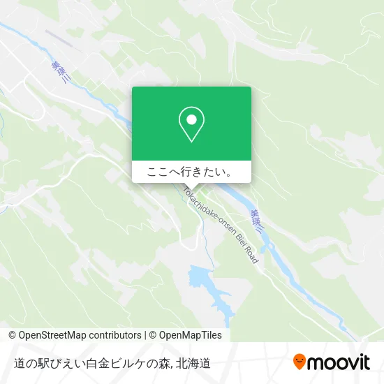 道の駅びえい白金ビルケの森地図