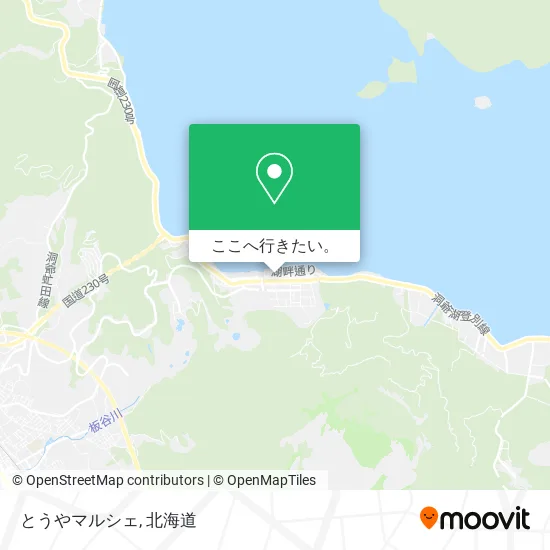 とうやマルシェ地図
