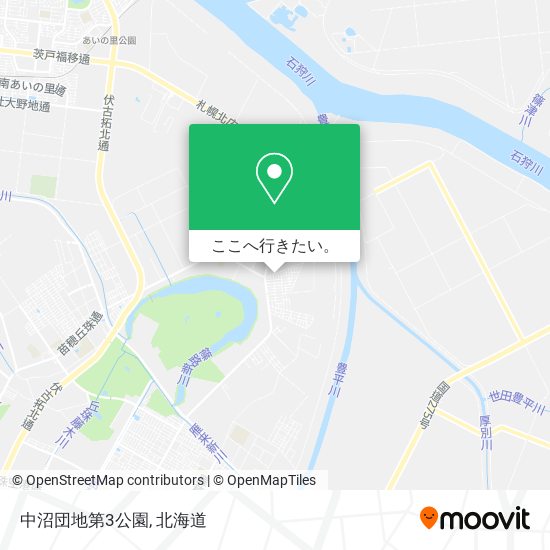 中沼団地第3公園地図