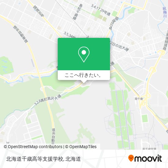 北海道千歳高等支援学校地図