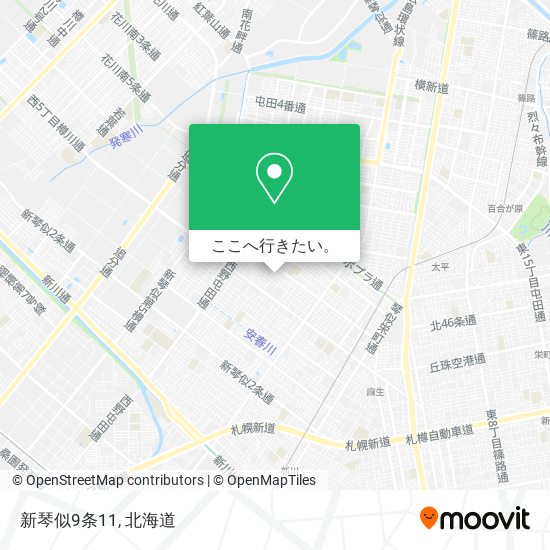 新琴似9条11地図