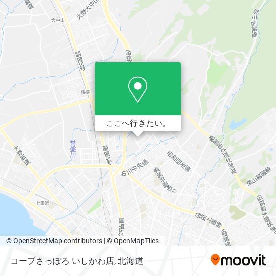 コープさっぽろ いしかわ店地図