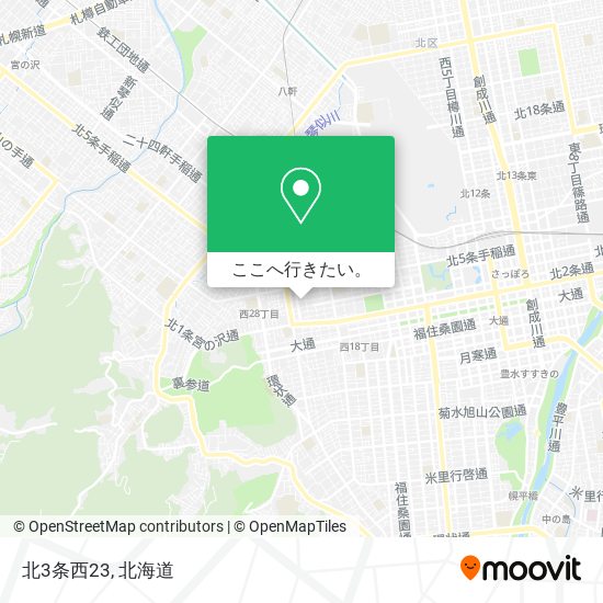 北3条西23地図